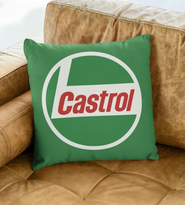 Castrol branded cushion